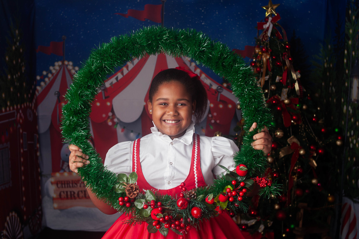 Sessão de fotos do Natal Circense 2022 no Bairro de Campo Grande -RJ 