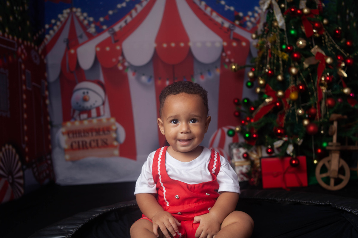 Sessão de fotos do Natal Circense 2022 no Bairro de Campo Grande -RJ 