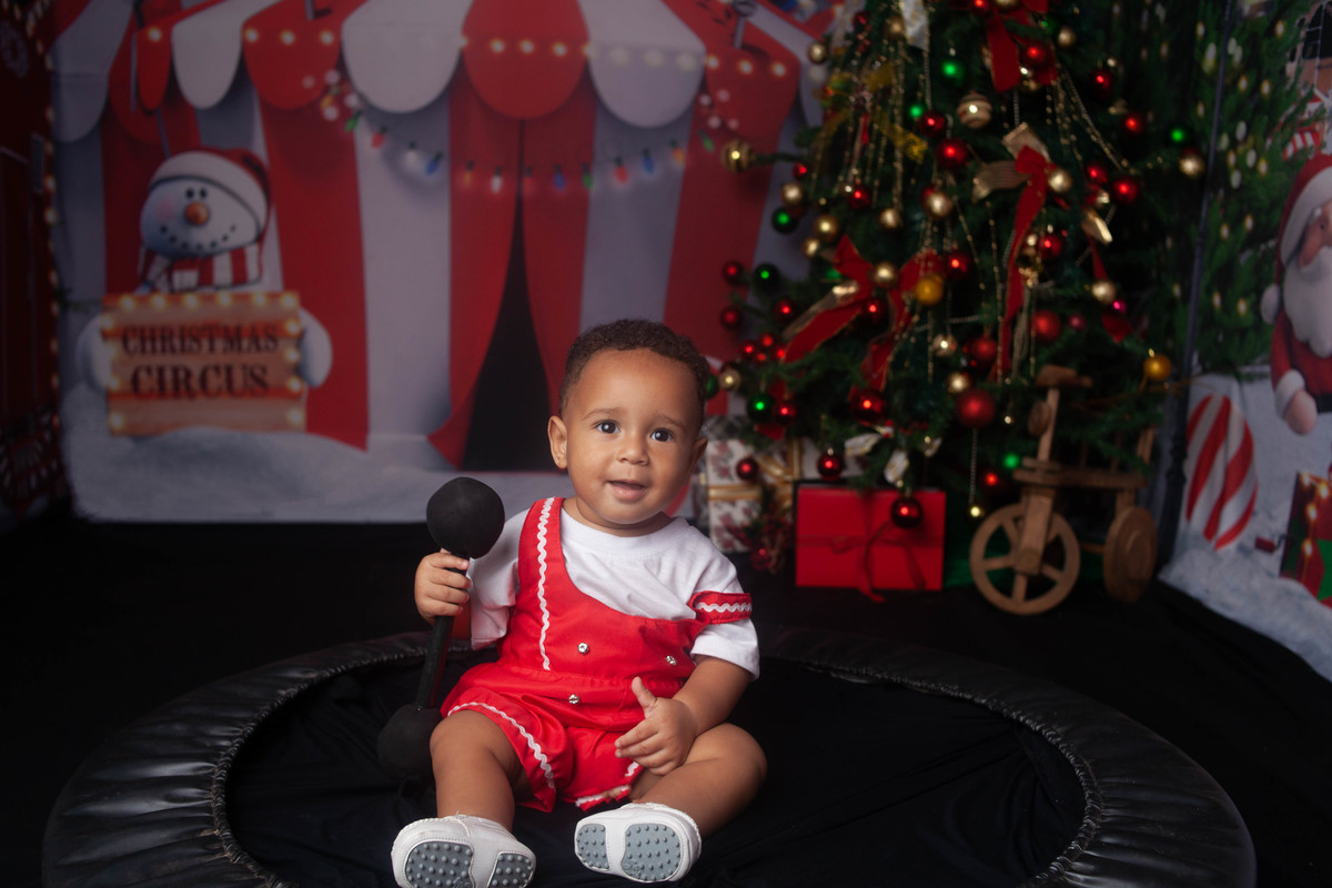 Sessão de fotos do Natal Circense 2022 no Bairro de Campo Grande -RJ 