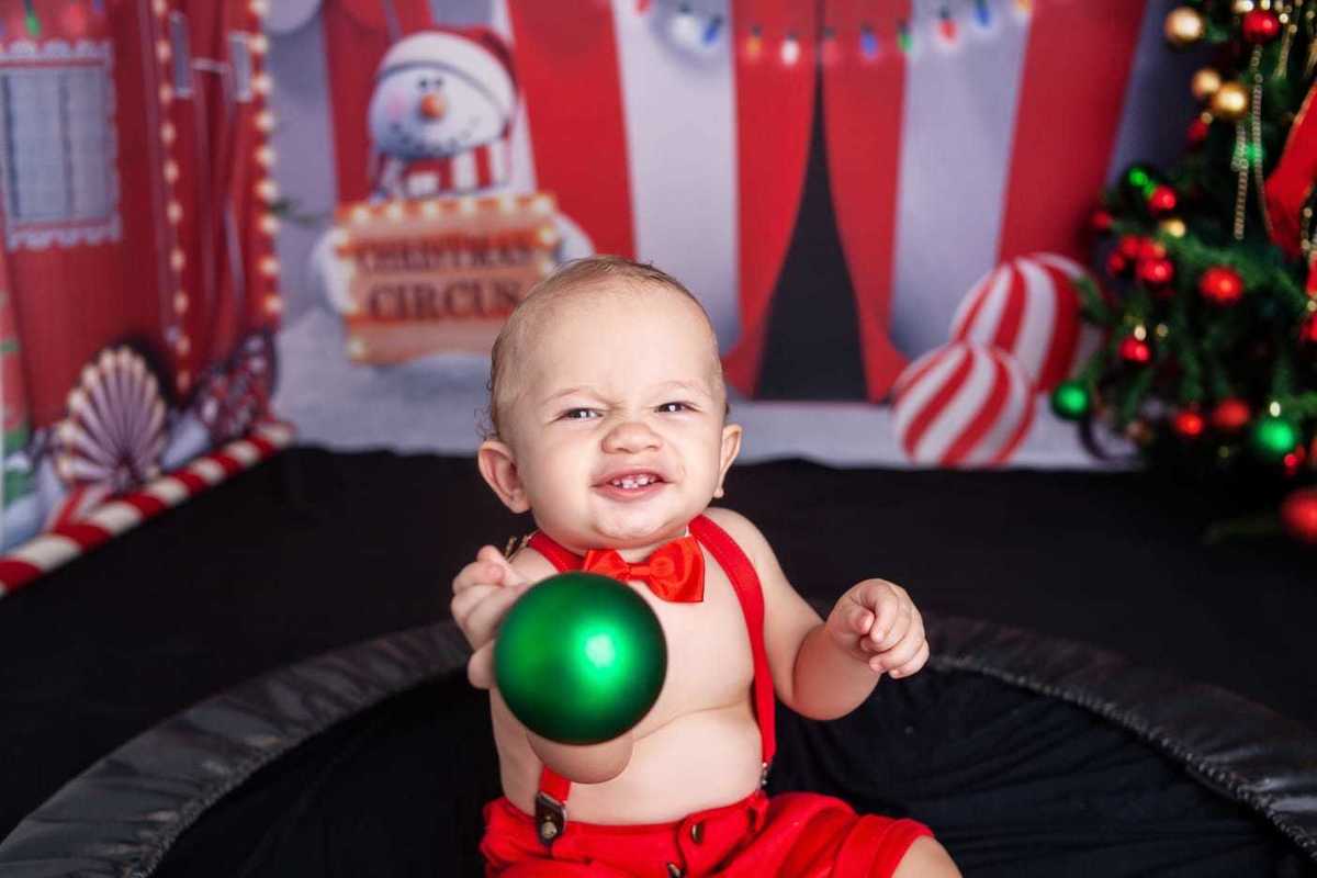 Sessão de fotos do Natal Circense 2022 no Bairro de Campo Grande -RJ