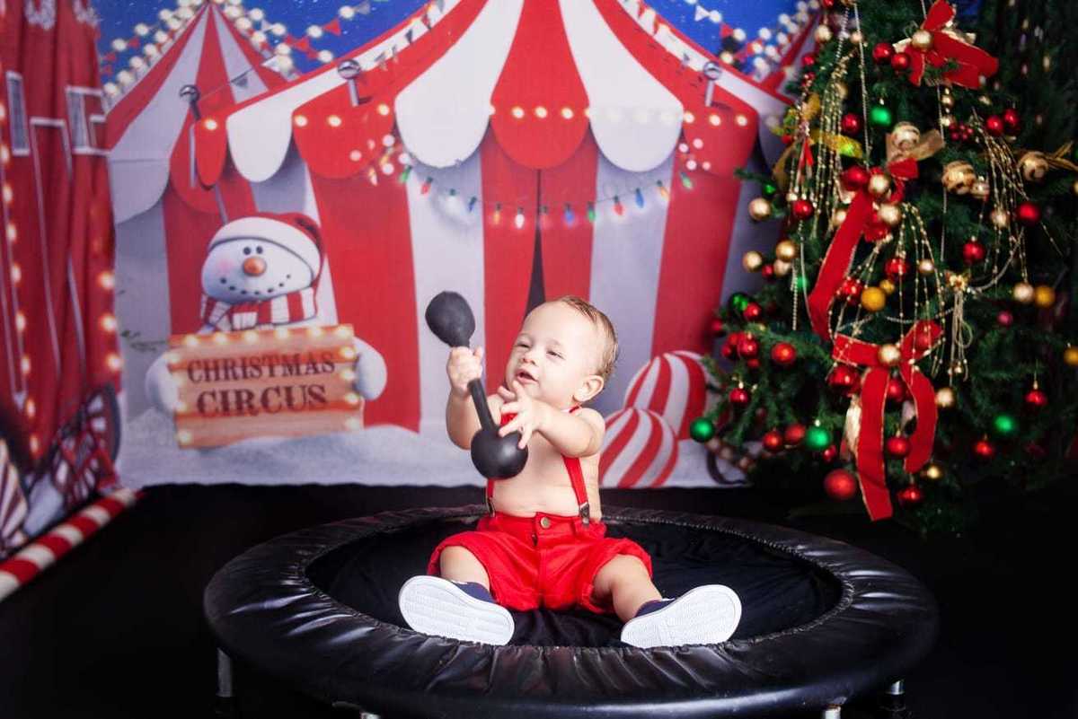 Sessão de fotos do Natal Circense 2022 no Bairro de Campo Grande -RJ