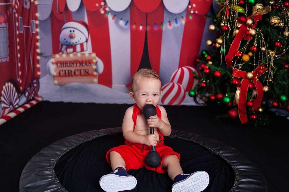 Sessão de fotos do Natal Circense 2022 no Bairro de Campo Grande -RJ