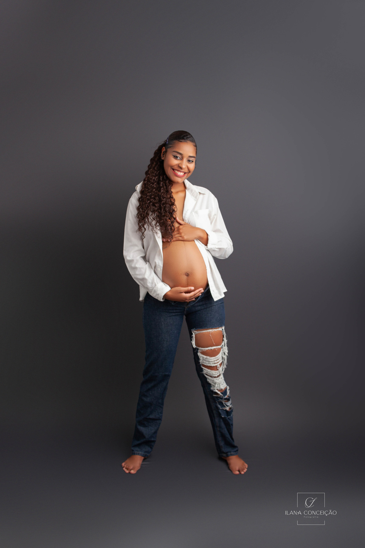 Lisandra à espera de Serena.
Fotografia de gestante no bairro de Campo Grande- Rj