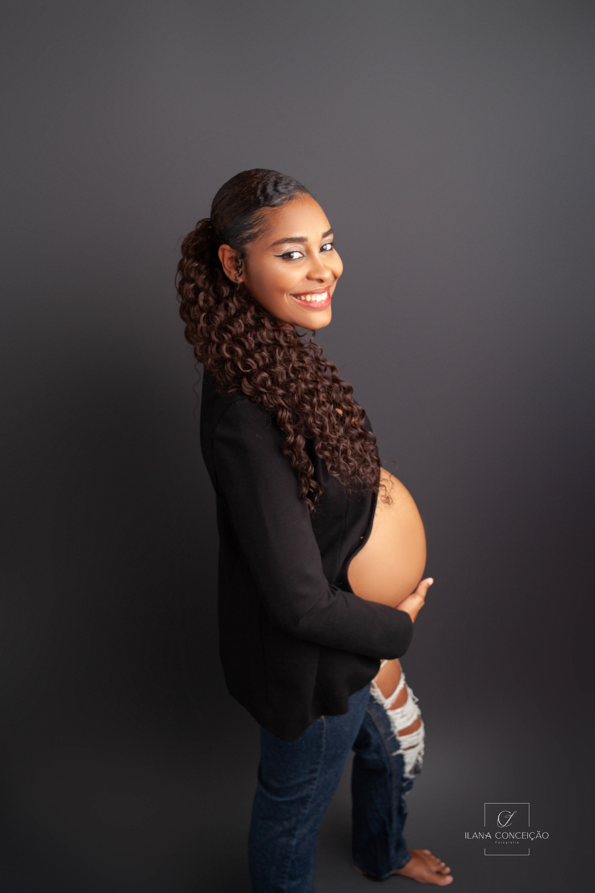 Lisandra à espera de Serena.
Fotografia de gestante no bairro de Campo Grande- Rj