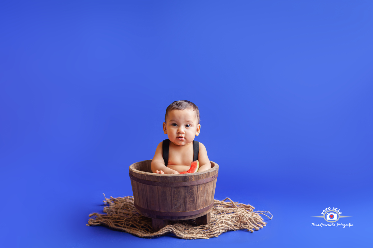 Sessão Frutinhas de acompanhamento infantil do Danilo com 8 meses no bairro de Campo Grande - RJ