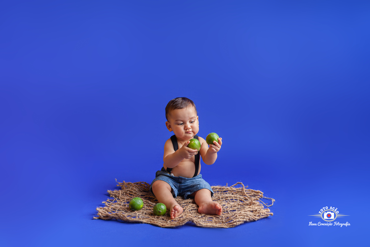 Sessão Frutinhas de acompanhamento infantil do Danilo com 8 meses no bairro de Campo Grande - RJ