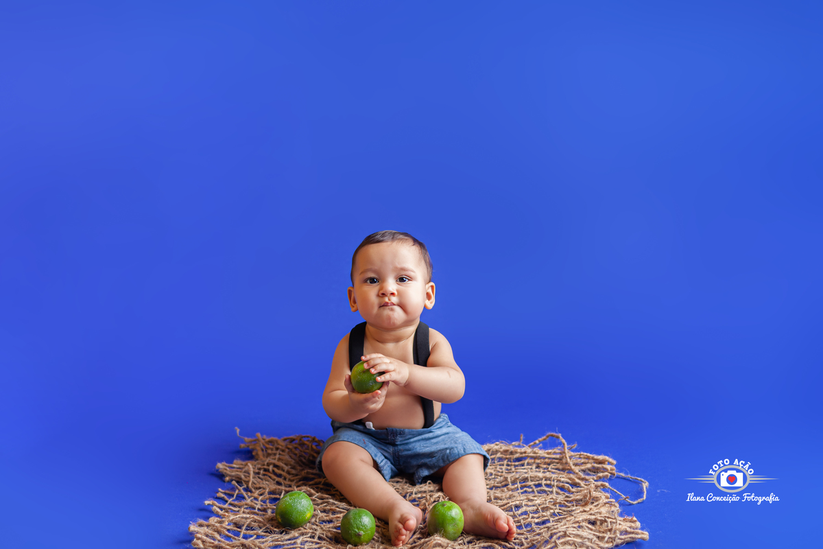 Sessão Frutinhas de acompanhamento infantil do Danilo com 8 meses no bairro de Campo Grande - RJ