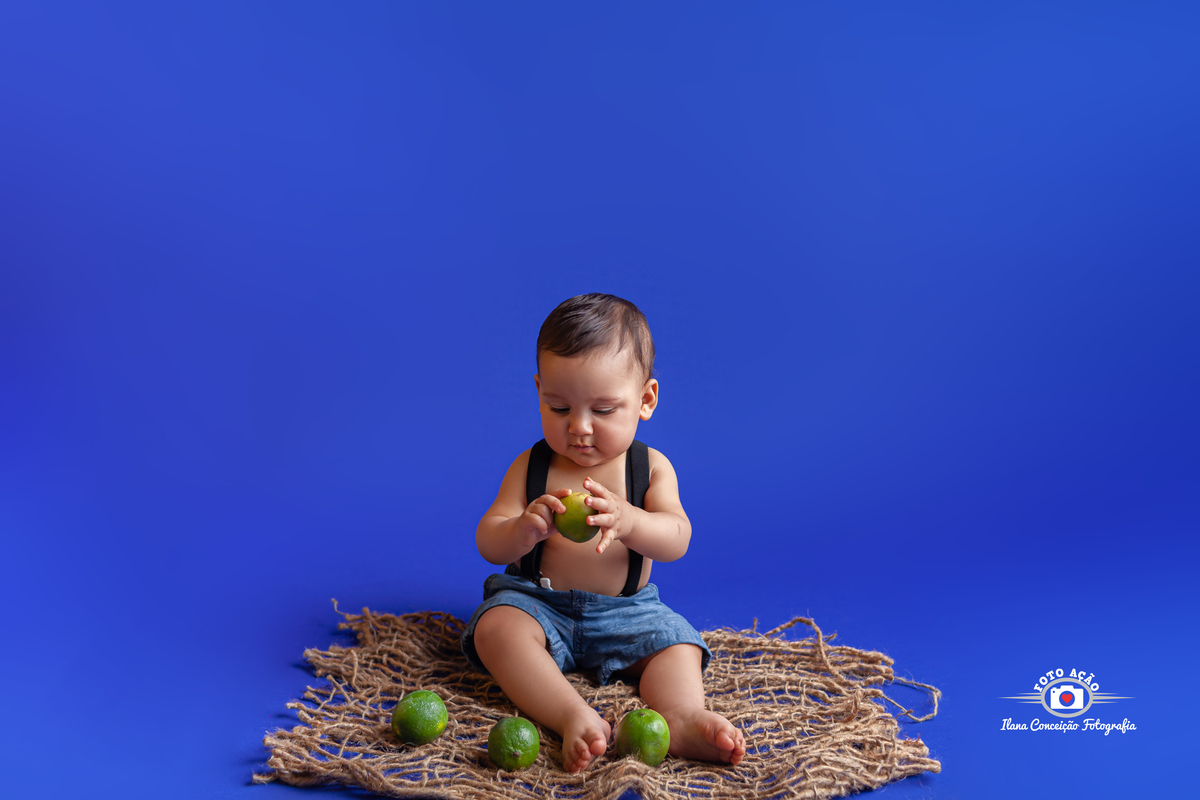 Sessão Frutinhas de acompanhamento infantil do Danilo com 8 meses no bairro de Campo Grande - RJ