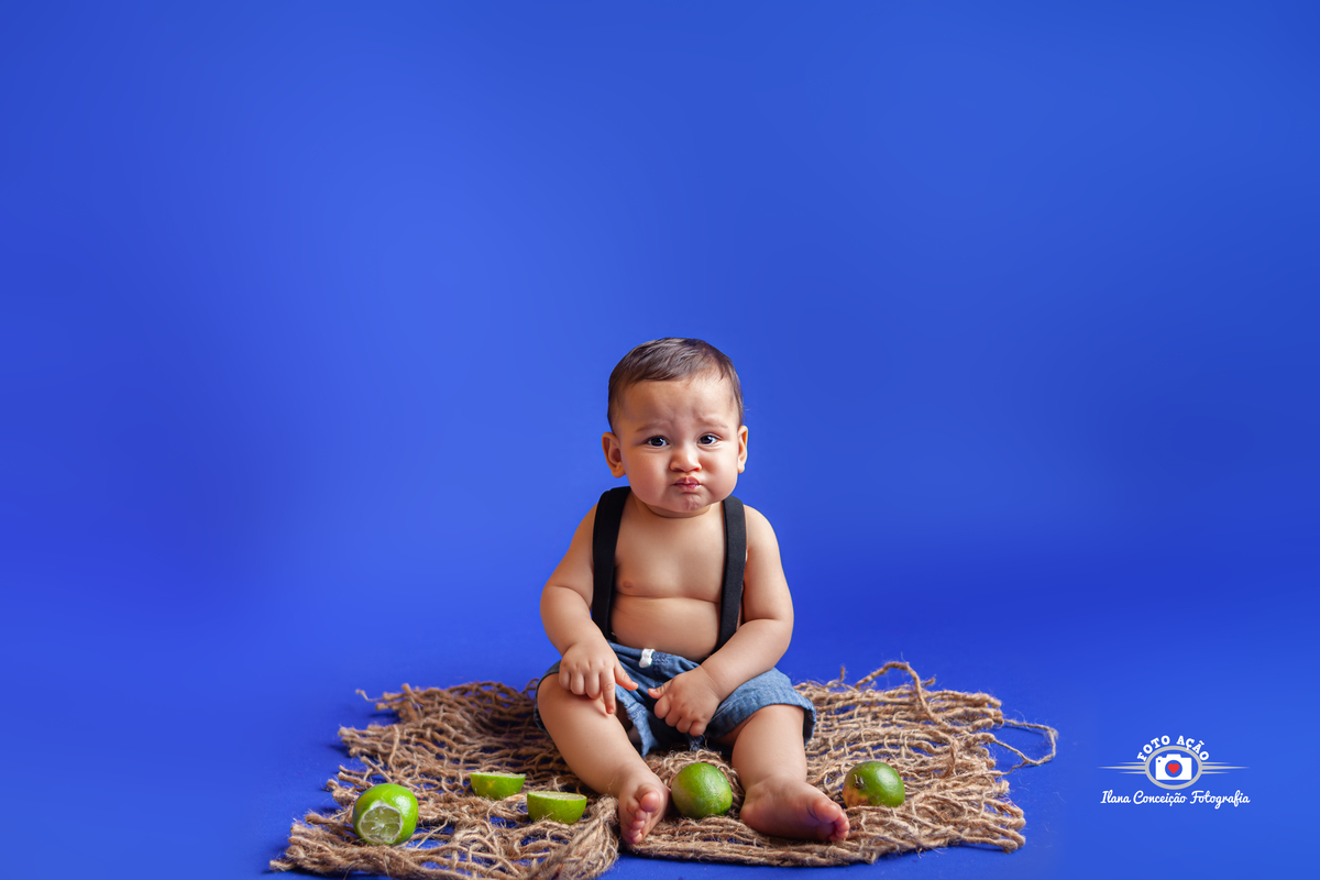 Sessão Frutinhas de acompanhamento infantil do Danilo com 8 meses no bairro de Campo Grande - RJ