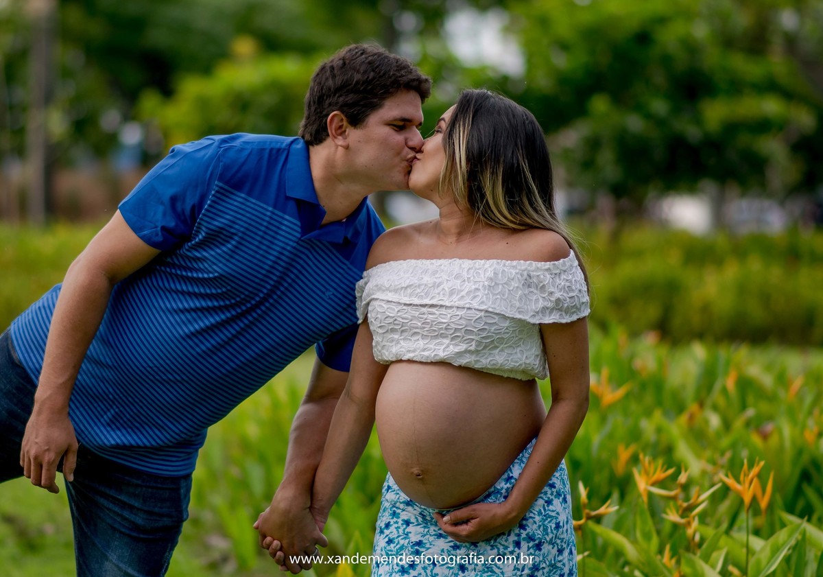 gestante jardim paisagem