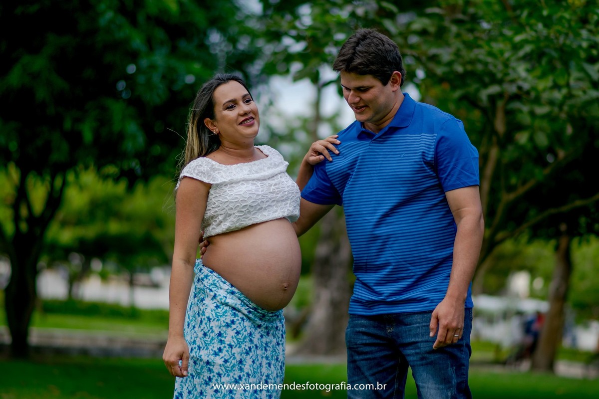 gestante jardim paisagem