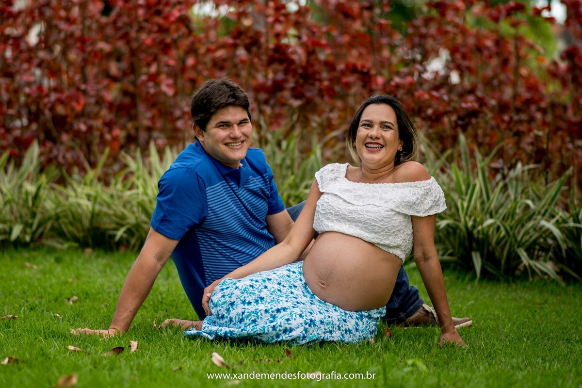 gestante jardim paisagem