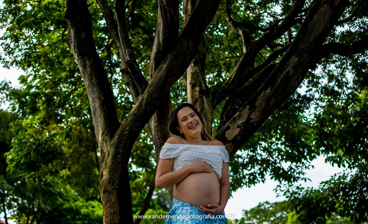 gestante jardim paisagem