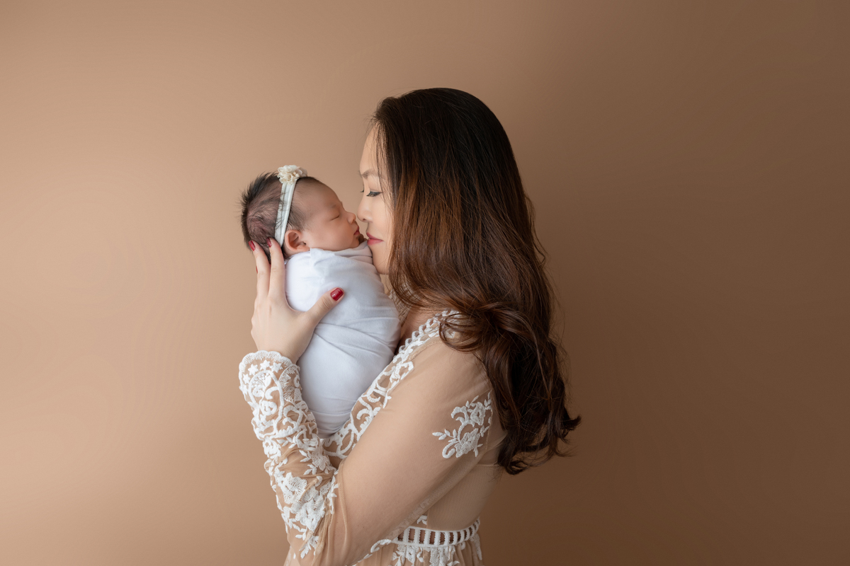 Miya e sua mamãe Cinthia