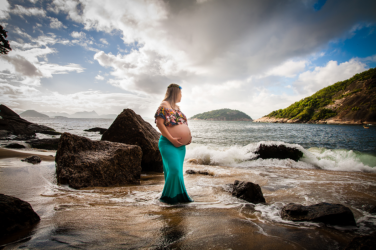 ensaio gestante na praia vermelha, urca, rio de janeiro, rj
