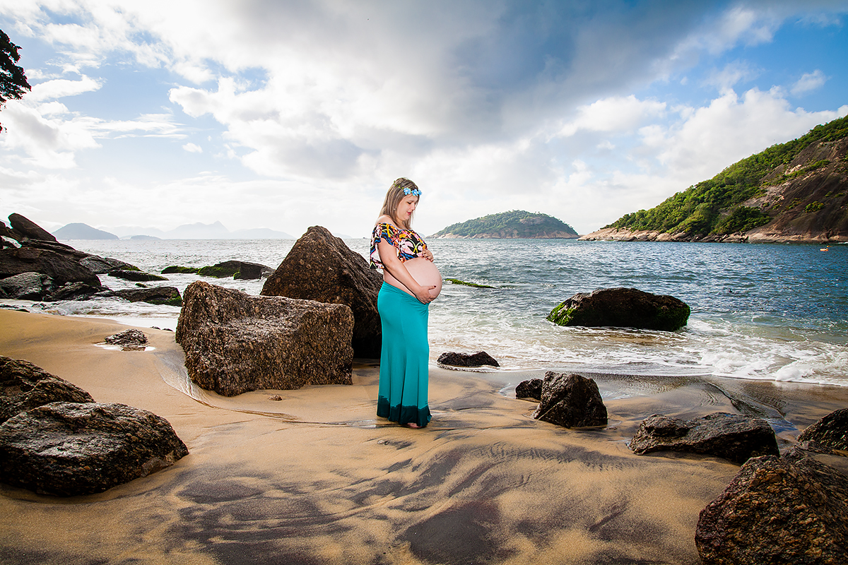 ensaio gestante na praia vermelha, urca, rio de janeiro, rj