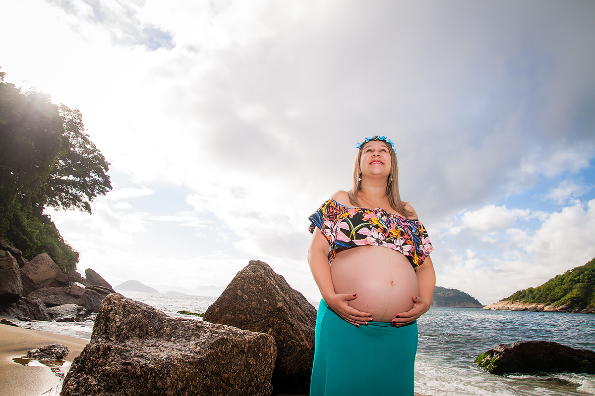 ensaio gestante na praia vermelha, urca, rio de janeiro, rj