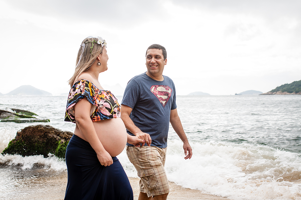 ensaio gestante na praia vermelha, urca, rio de janeiro, rj