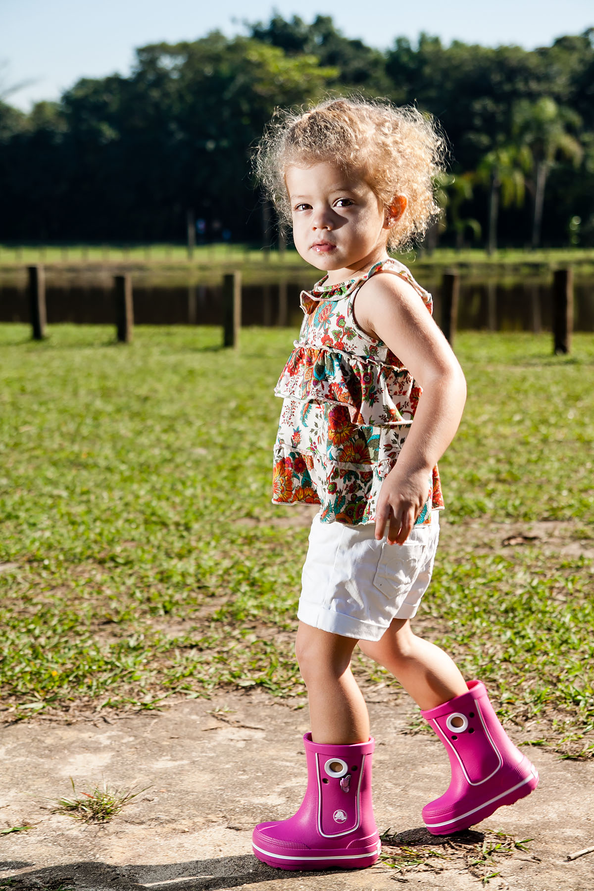 ensaio infantil da gabriela no bosque da barra, rj