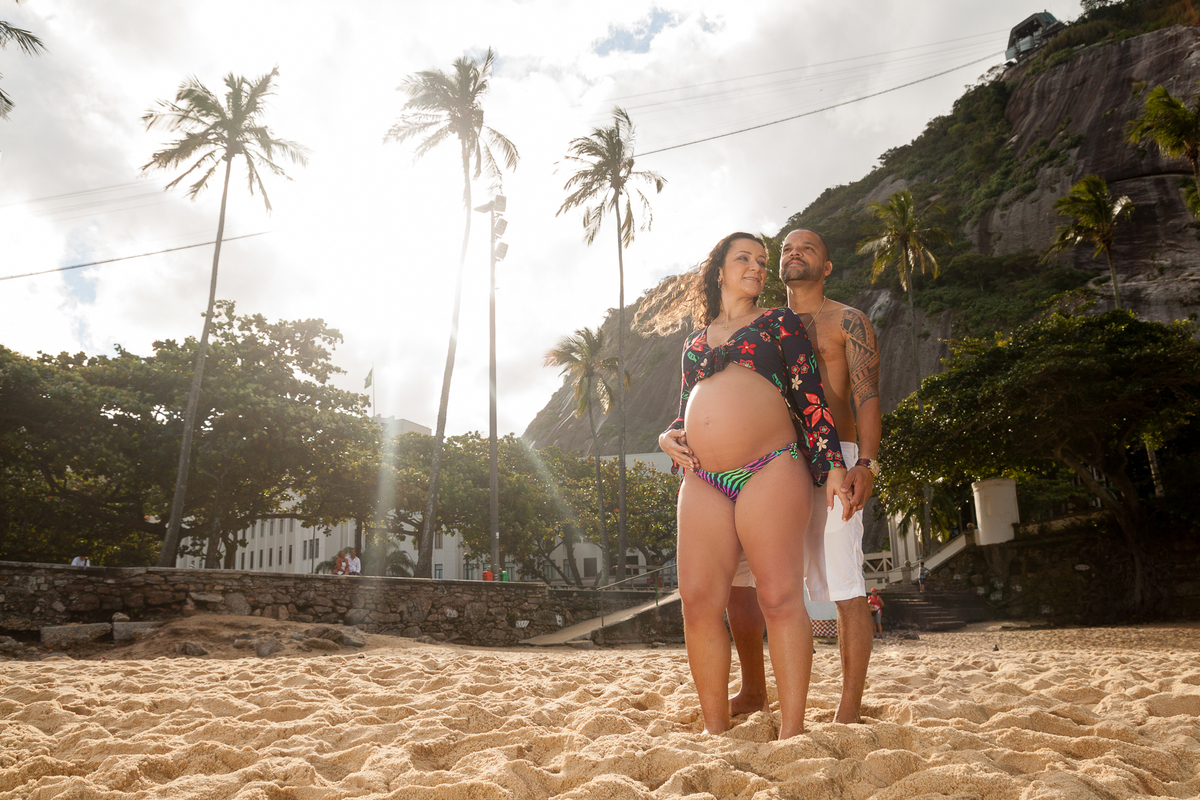 ensaio gestante na praia vermelha, urca, rio de janeiro, rj