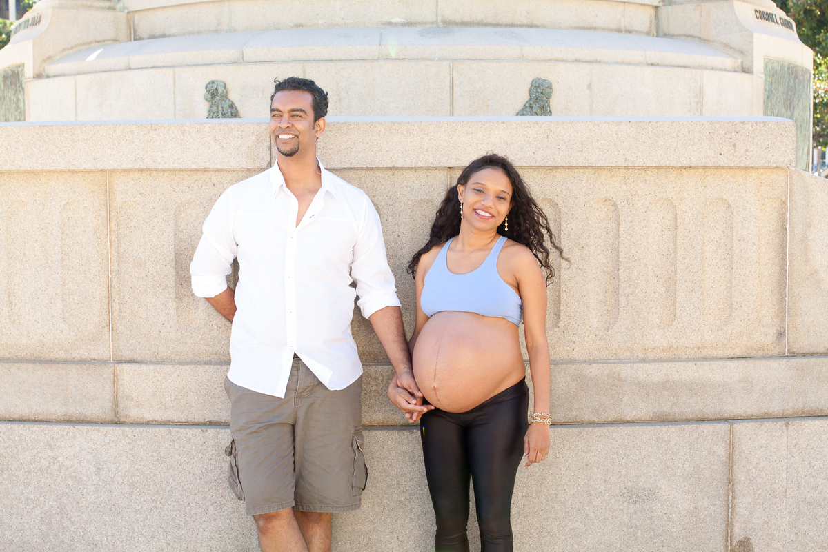 ensaio gestante de gêmeos na praia vermelha, urca, rio de janeiro, rj