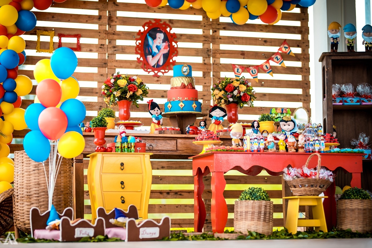 Aniversário Festa Infantil Branca de Neve Alex Jardim Fotografia Fotógrafo Resende Itatiaia Porto Real Quatis Barra Mansa Volta Redonda 