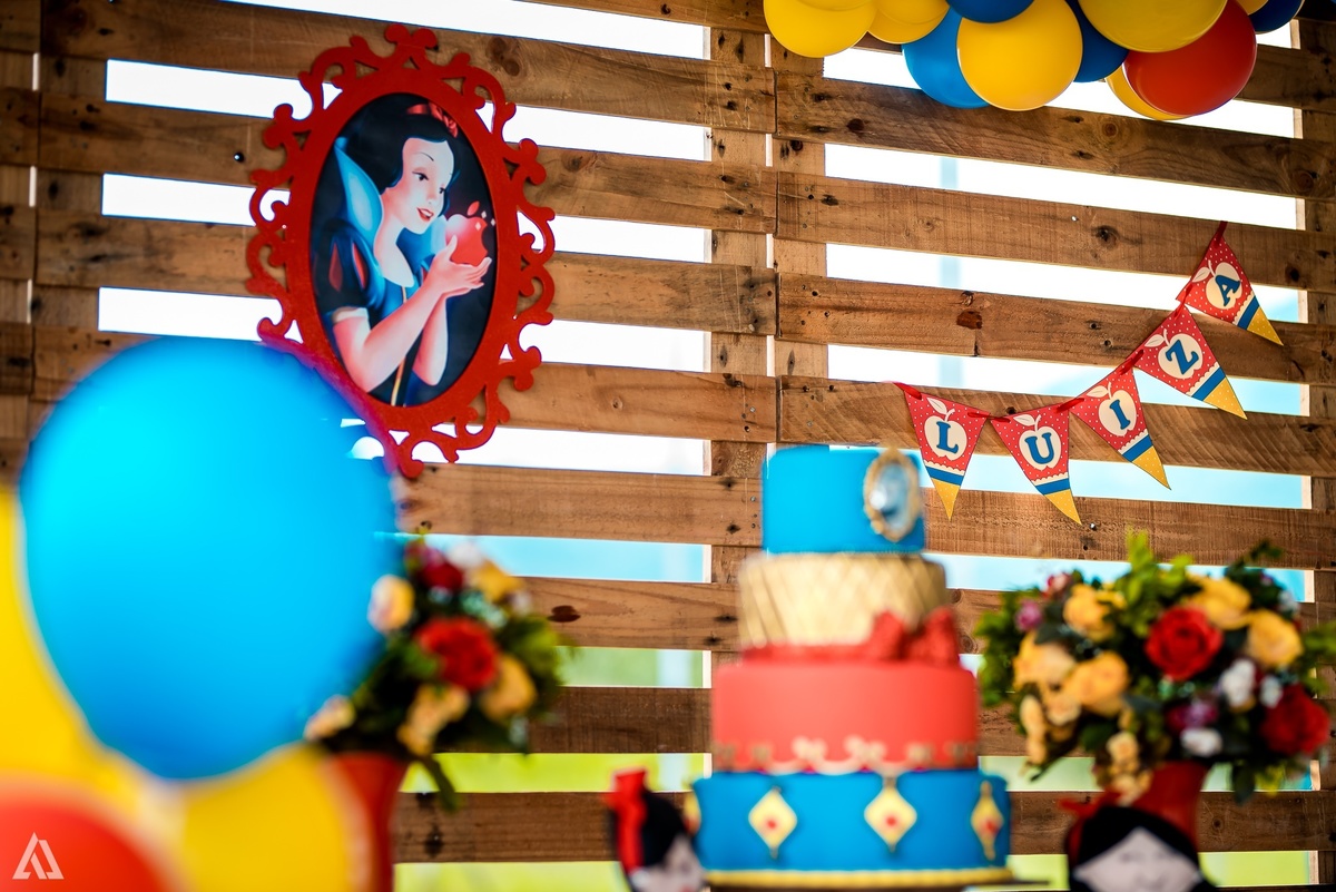 Aniversário Festa Infantil Branca de Neve Alex Jardim Fotografia Fotógrafo Resende Itatiaia Porto Real Quatis Barra Mansa Volta Redonda 