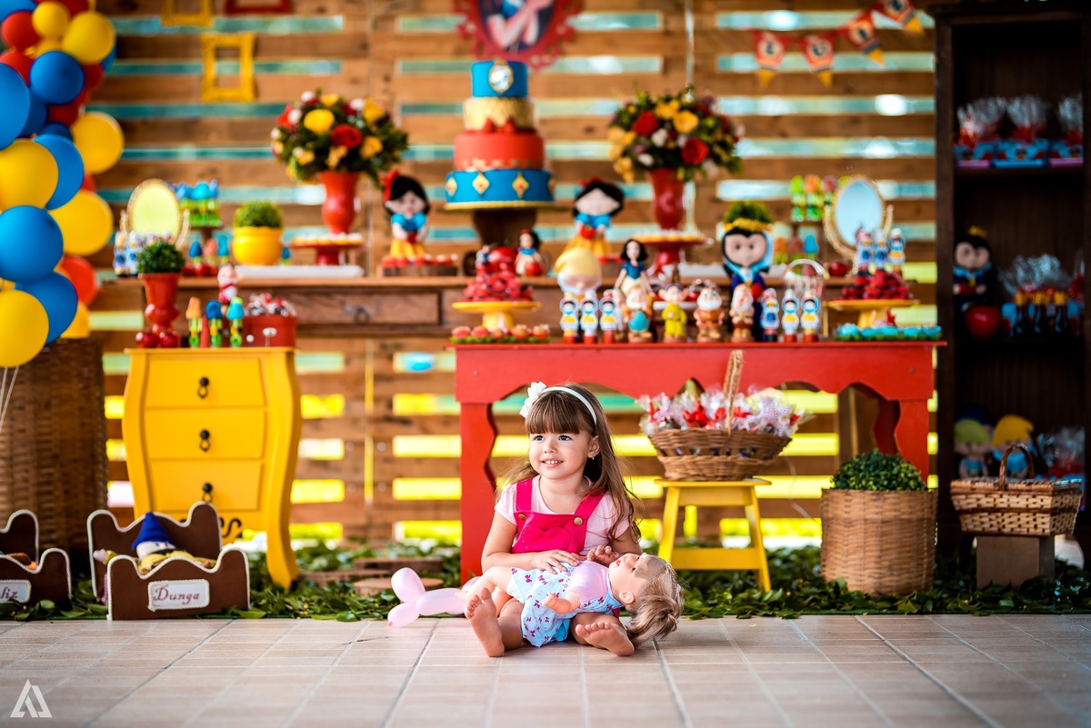 Aniversário Festa Infantil Branca de Neve Alex Jardim Fotografia Fotógrafo Resende Itatiaia Porto Real Quatis Barra Mansa Volta Redonda 
