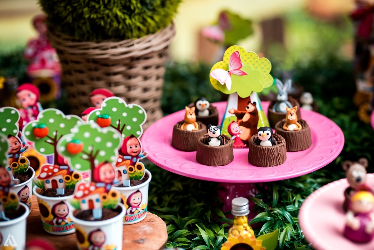 Aniversário Infantil Festa Masha e o Urso Alex Jardim Fotografia Fotógrafo Resende Itatiaia Penedo Porto Real Quatis Barra Mansa Volta Redonda Buffet Pintou Alegria