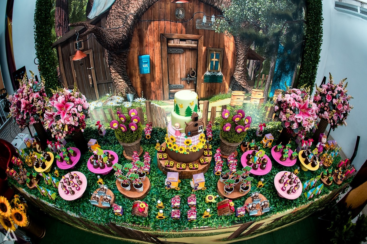 Aniversário Infantil Festa Masha e o Urso Alex Jardim Fotografia Fotógrafo Resende Itatiaia Penedo Porto Real Quatis Barra Mansa Volta Redonda Buffet Pintou Alegria