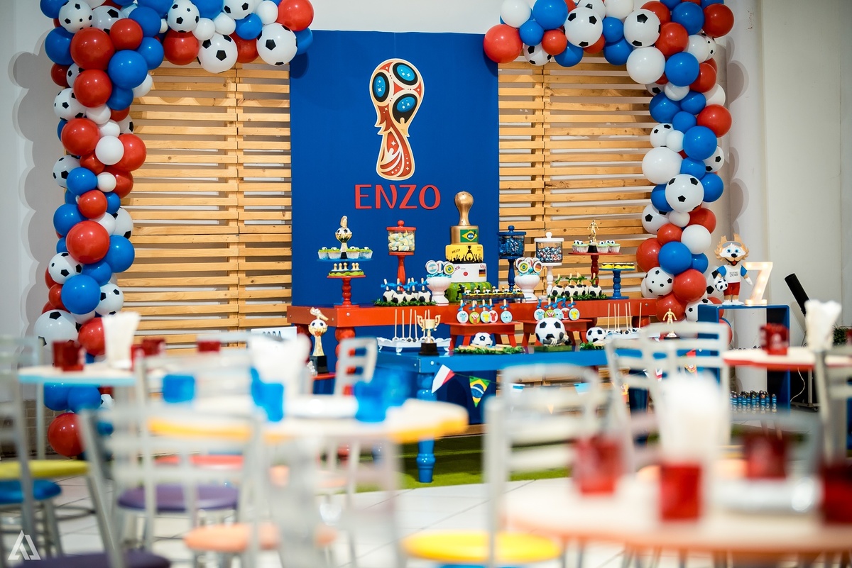 Aniversário Infantil Festa Copa do Mundo Alex Jardim Fotografia Fotógrafo Resende Itatiaia Penedo Porto Real Quatis Barra Mansa Volta Redonda Buffet Pintou Alegria