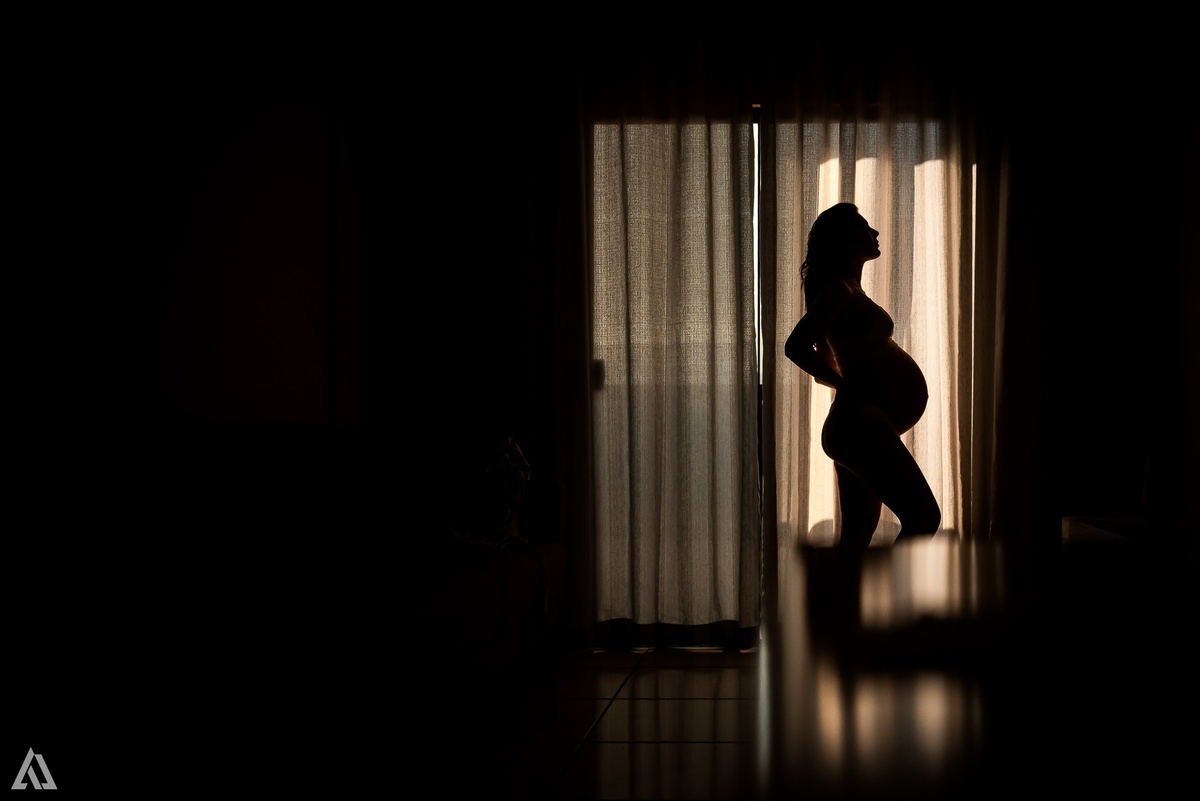 Ensaio Book Gestante Lifestyle Lingerie Alex Jardim Fotografia Fotógrafo Resende Itatiaia Penedo Porto Real Quatis Barra Mansa Volta Redonda Silhueta