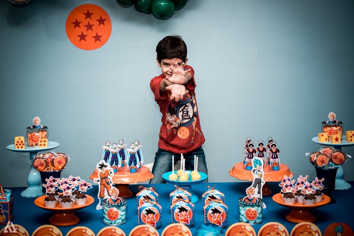 Aniversário Infantil Dragon Ball Alex Jardim Fotografia Fotógrafo Resende Itatiaia Penedo Porto Real Quatis Barra Mansa Volta Redonda Pintando o 7