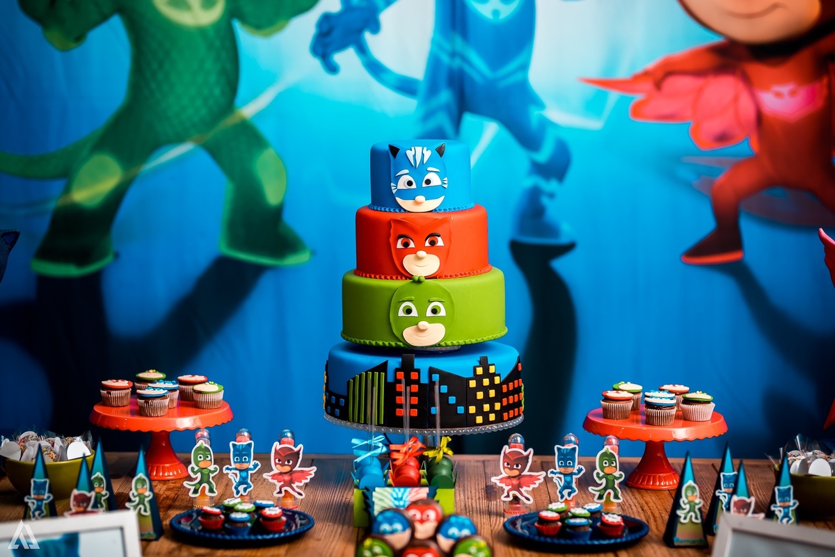 Aniversário Infantil PJ Masks Alex Jardim Fotografia Fotógrafo Resende Itatiaia Penedo Porto Real Quatis Barra Mansa Volta Redonda Buffet Pintou Alegria