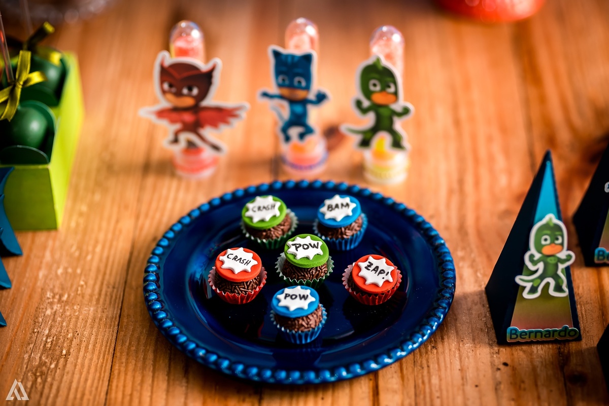 Aniversário Infantil PJ Masks Alex Jardim Fotografia Fotógrafo Resende Itatiaia Penedo Porto Real Quatis Barra Mansa Volta Redonda Buffet Pintou Alegria