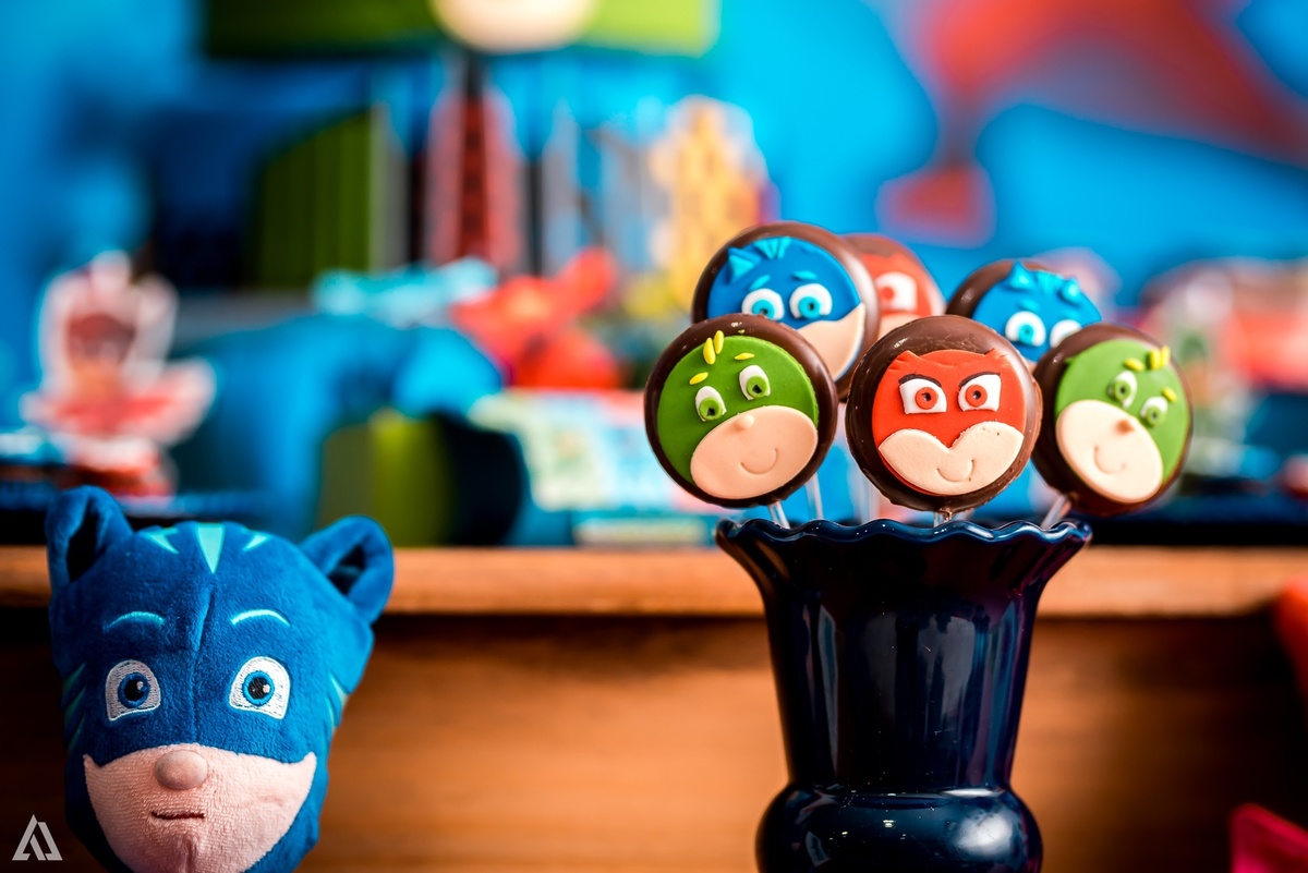 Aniversário Infantil PJ Masks Alex Jardim Fotografia Fotógrafo Resende Itatiaia Penedo Porto Real Quatis Barra Mansa Volta Redonda Buffet Pintou Alegria