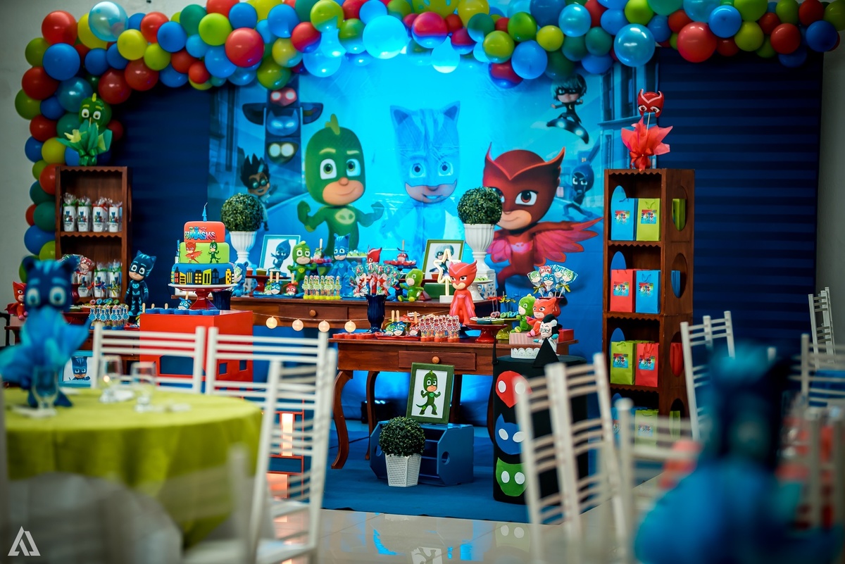Aniversário Infantil PJ Masks Alex Jardim Fotografia Fotógrafo Resende Itatiaia Penedo Porto Real Quatis Barra Mansa Volta Redonda Celebrare Casa de Eventos