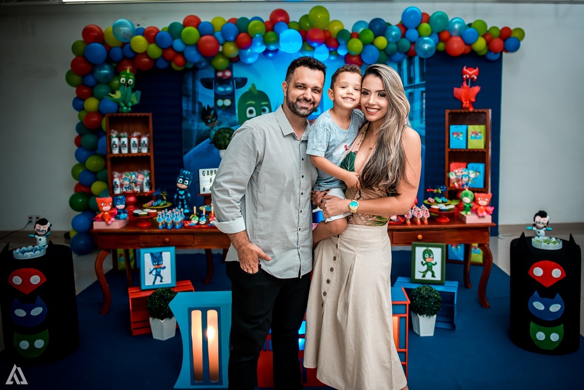 Aniversário Infantil PJ Masks Alex Jardim Fotografia Fotógrafo Resende Itatiaia Penedo Porto Real Quatis Barra Mansa Volta Redonda Celebrare Casa de Eventos