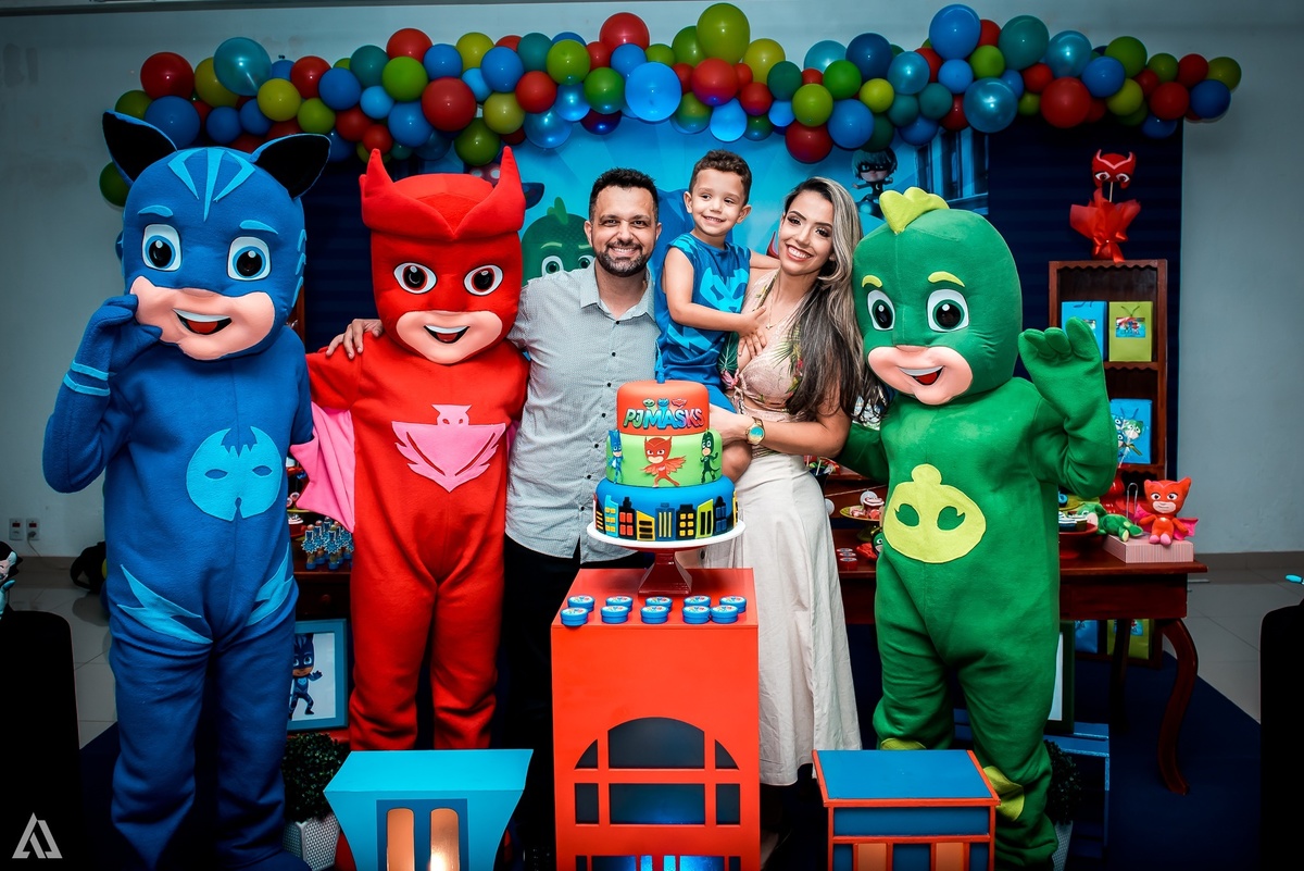 Aniversário Infantil PJ Masks Alex Jardim Fotografia Fotógrafo Resende Itatiaia Penedo Porto Real Quatis Barra Mansa Volta Redonda Celebrare Casa de Eventos