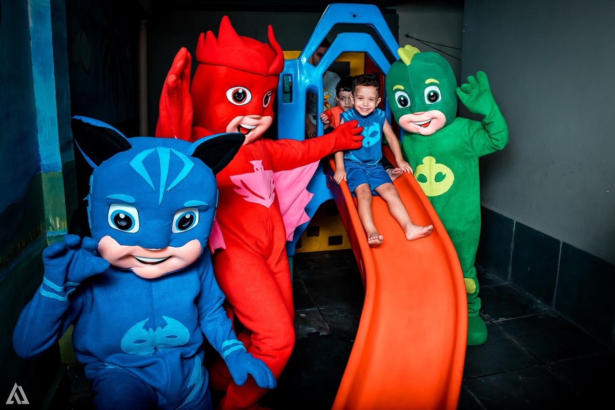 Aniversário Infantil PJ Masks Alex Jardim Fotografia Fotógrafo Resende Itatiaia Penedo Porto Real Quatis Barra Mansa Volta Redonda Celebrare Casa de Eventos