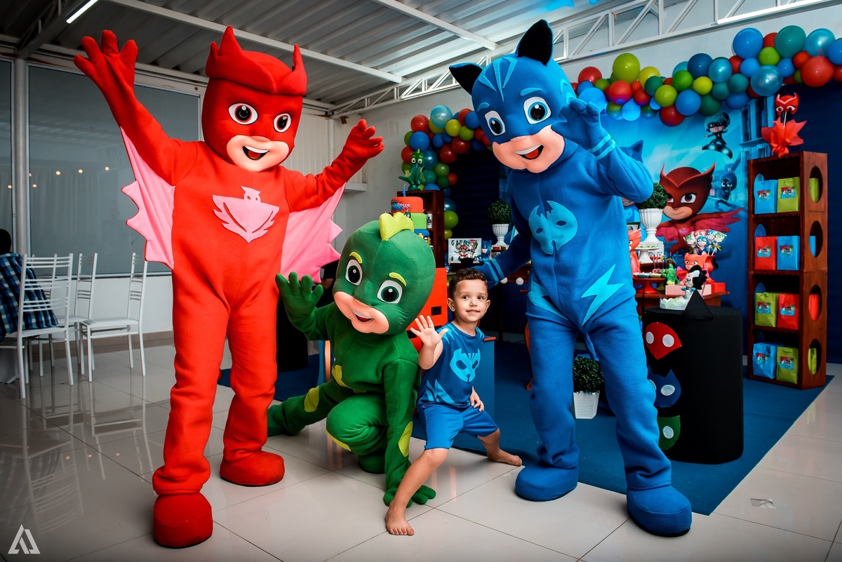 Aniversário Infantil PJ Masks Alex Jardim Fotografia Fotógrafo Resende Itatiaia Penedo Porto Real Quatis Barra Mansa Volta Redonda Celebrare Casa de Eventos