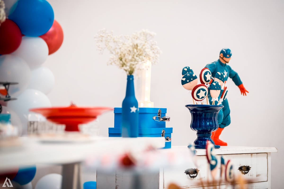 Aniversário Infantil Capitão América Alex Jardim Fotografia Fotógrafo Resende Itatiaia Penedo Porto Real Quatis Barra Mansa Volta Redonda Buffet Pintou Alegria