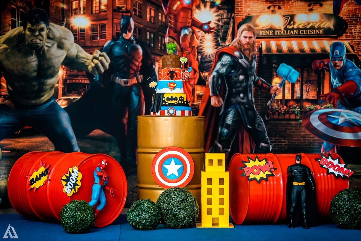 Aniversário Infantil Super Heróis Alex Jardim Fotografia Fotógrafo Resende Itatiaia Penedo Porto Real Quatis Barra Mansa Volta Redonda Celebrare Casa de Eventos