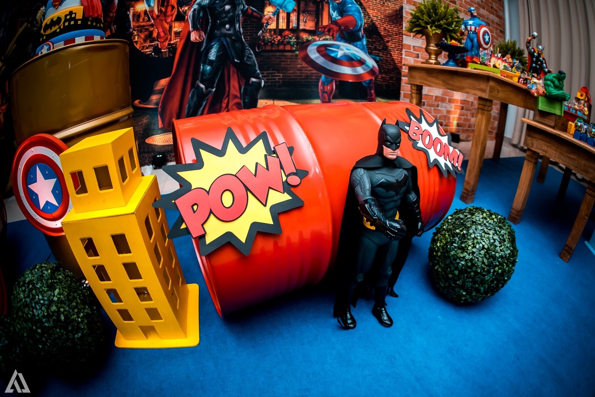 Aniversário Infantil Super Heróis Alex Jardim Fotografia Fotógrafo Resende Itatiaia Penedo Porto Real Quatis Barra Mansa Volta Redonda Celebrare Casa de Eventos