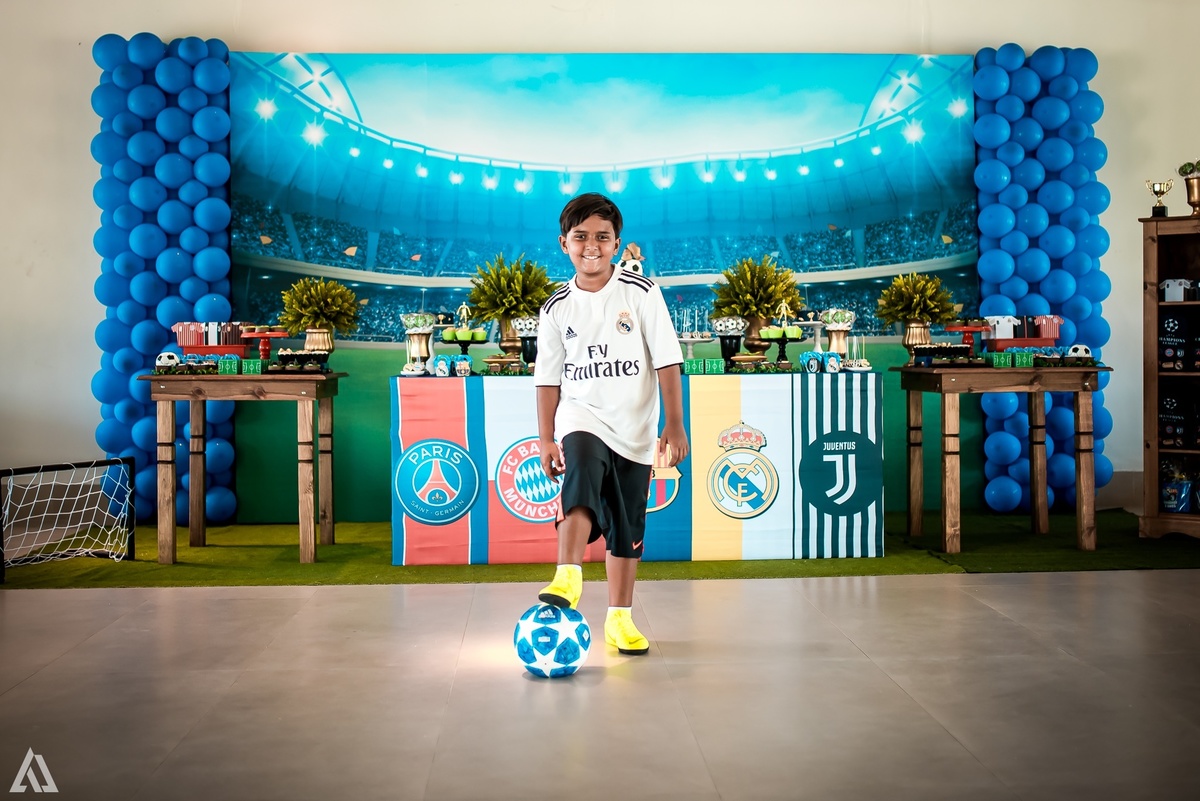 Aniversário Infantil Tema Uefa Champions League Alex Jardim Fotografia Fotógrafo Resende Itatiaia Penedo Porto Real Quatis Barra Mansa Volta Redonda Residencial Limeira Tênis Clube