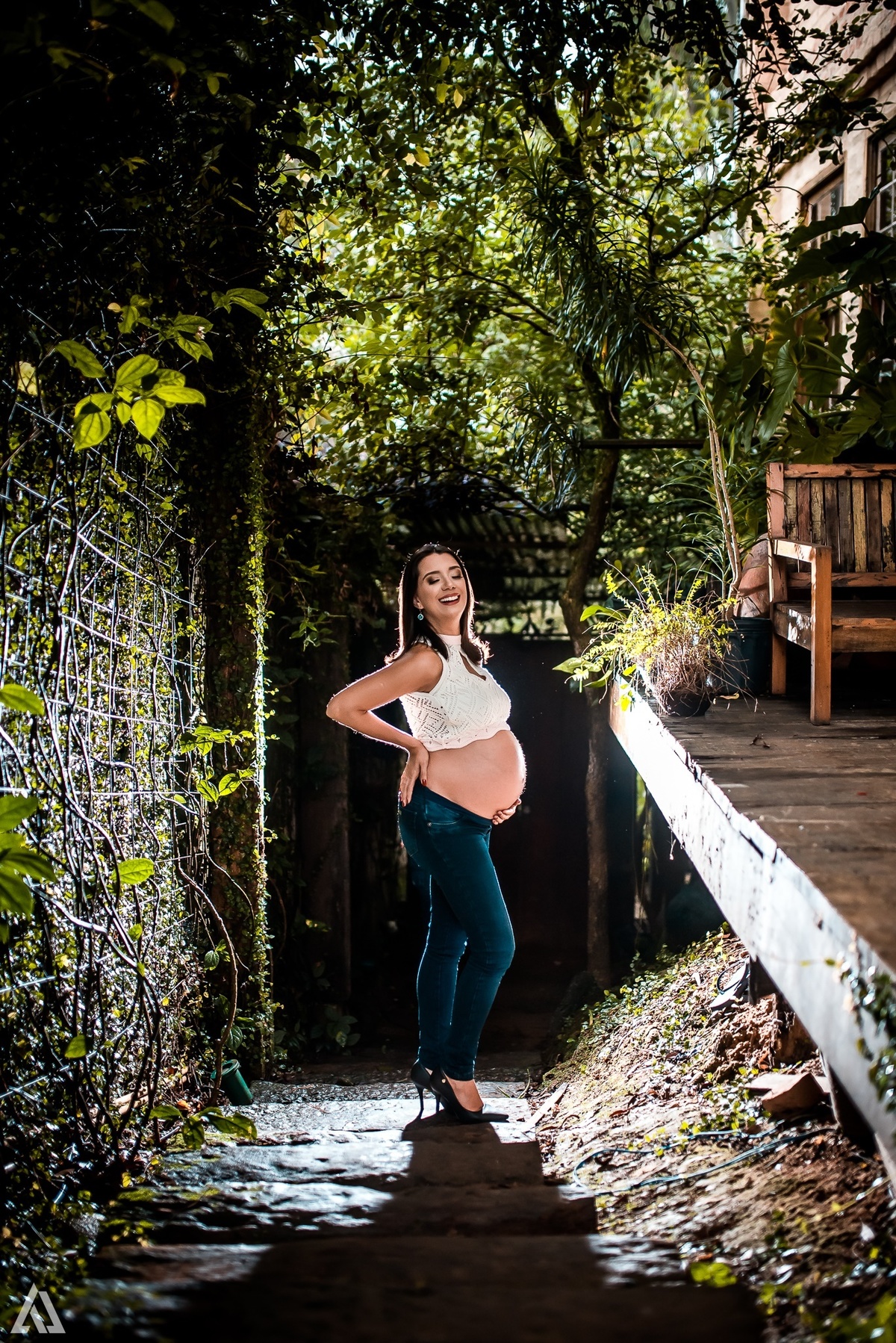 Ensaio Book Gestante Lifestyle Alex Jardim Fotografia Fotógrafo Resende Itatiaia Penedo Porto Real Quatis Barra Mansa Volta Redonda Serrinha do Alambari Galpão Mix