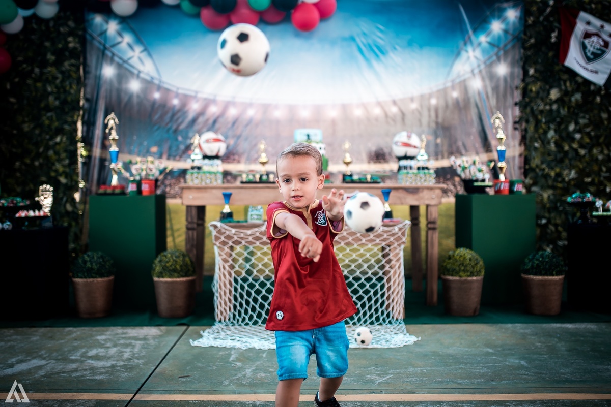 Aniversário Infantil Tema Futebol time fluminense Alex Jardim Fotografia Fotógrafo Resende Itatiaia Penedo Porto Real Quatis Barra Mansa Volta Redonda 