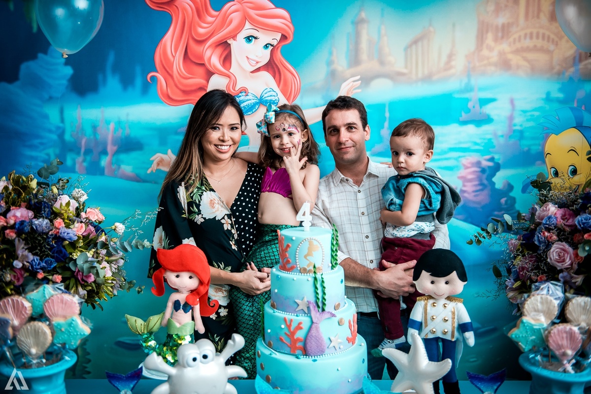 Aniversário Infantil Pequena Sereia Alex Jardim Fotografia Fotógrafo Resende Itatiaia Penedo Porto Real Quatis Barra Mansa Volta Redonda Buffet Pintou Alegria
