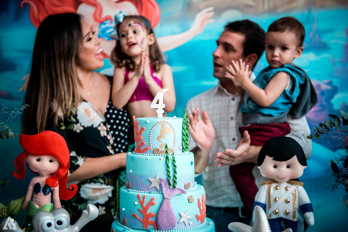 Aniversário Infantil Pequena Sereia Alex Jardim Fotografia Fotógrafo Resende Itatiaia Penedo Porto Real Quatis Barra Mansa Volta Redonda Buffet Pintou Alegria