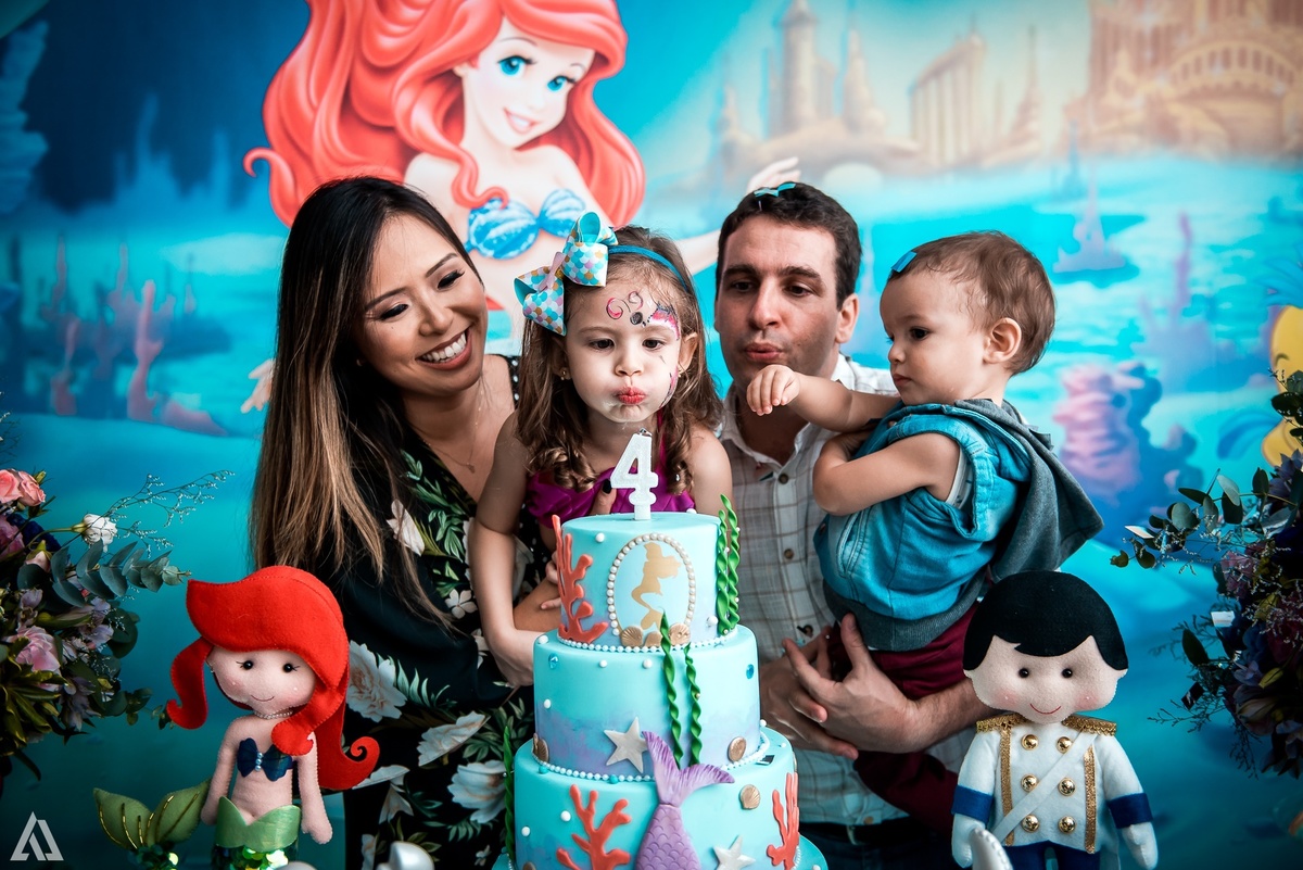 Aniversário Infantil Pequena Sereia Alex Jardim Fotografia Fotógrafo Resende Itatiaia Penedo Porto Real Quatis Barra Mansa Volta Redonda Buffet Pintou Alegria